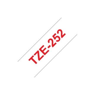 Brother | 252 | Laminated tape | Thermal | Red on white | Roll (2.4 cm x 8 m)