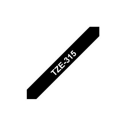 Brother | 315 | Laminated tape | Thermal | White on black | Roll (0.6 cm x 8 m) Brother | 315 | Laminated tape | Thermal | White on black | Roll (0.6 cm x 8 m)