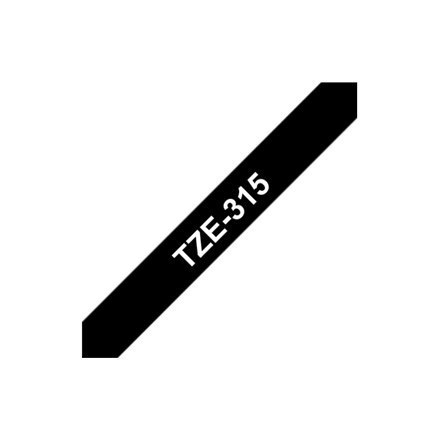 Brother | 315 | Laminated tape | Thermal | White on black | Roll (0.6 cm x 8 m) Brother | 315 | Laminated tape | Thermal | White on black | Roll (0.6 cm x 8 m)
