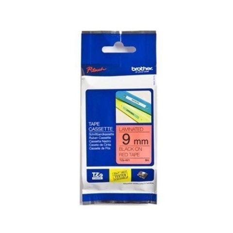 Brother | 421 | Laminated tape | Thermal | Black on red | Roll (0.9 cm x 8 m) Brother | 421 | Laminated tape | Thermal | Black on red | Roll (0.9 cm x 8 m)