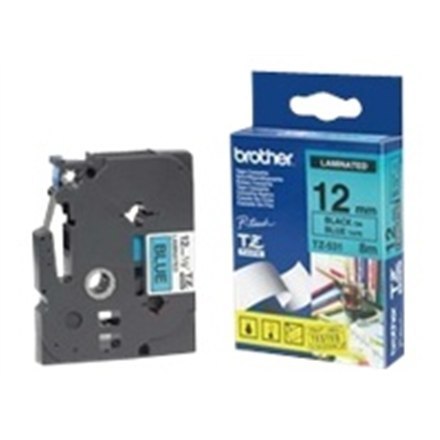 Brother | 531 | Laminated tape | Thermal | Black on blue | Roll (1.2 cm x 8 m) Brother | 531 | Laminated tape | Thermal | Black on blue | Roll (1.2 cm x 8 m)