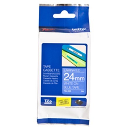 Brother | 555 | Laminated tape | Thermal | White on blue | Roll (2.4 cm x 8 m) Brother | 555 | Laminated tape | Thermal | White on blue | Roll (2.4 cm x 8 m)