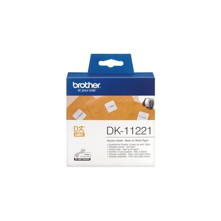 Brother | DK-11221 | Labels | Thermal | Black on white | 23 x 23 mm Brother | DK-11221 | Labels | Thermal | Black on white | 23 x 23 mm