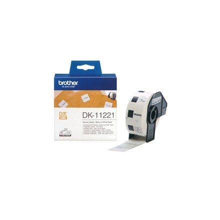 Brother | DK-11221 | Labels | Thermal | Black on white | 23 x 23 mm Brother | DK-11221 | Labels | Thermal | Black on white | 23 x 23 mm