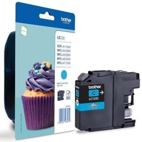 Brother LC | 123C | Cyan | Ink cartridge | 600 pages Brother LC | 123C | Cyan | Ink cartridge | 600 pages