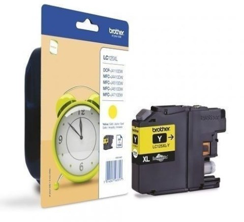 Brother LC | 125XLY | Yellow | Ink cartridge | 1200 pages Brother LC | 125XLY | Yellow | Ink cartridge | 1200 pages
