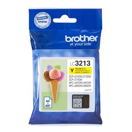 Brother LC | 3213Y | Żółty | Wkład atramentowy | 400 stron Brother LC | 3213Y | Żółty | Wkład atramentowy | 400 stron