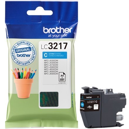 Brother LC | 3217C | Cyan | Wkład atramentowy | 550 stron Brother LC | 3217C | Cyan | Wkład atramentowy | 550 stron