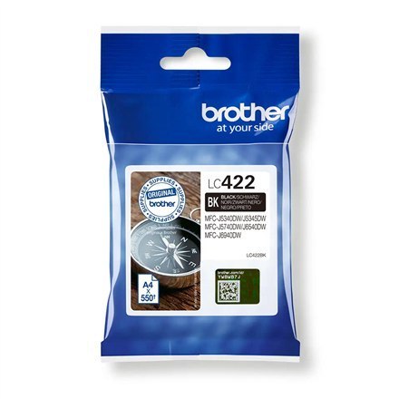 Brother LC | 422 | Black | Ink cartridge | 550 pages Brother LC | 422 | Black | Ink cartridge | 550 pages