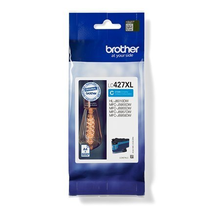 Brother LC | 427XLC | Cyan | Ink cartridge | 5000 pages Brother LC | 427XLC | Cyan | Ink cartridge | 5000 pages