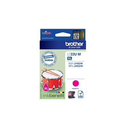 Brother LC | LC22UM | Magenta | Ink cartridge | 1200 pages Brother LC | LC22UM | Magenta | Ink cartridge | 1200 pages