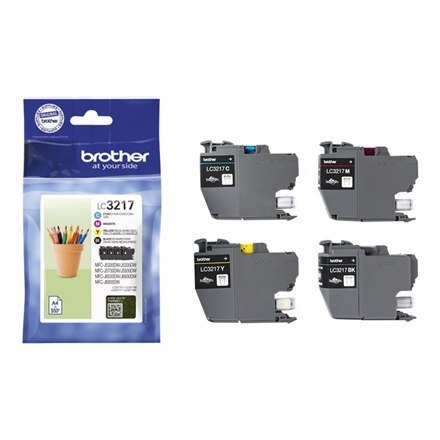 Brother LC3217VALDR | Ink Cartridge | Black/ cyan/ magenta/ yellow Brother LC3217VALDR | Ink Cartridge | Black/ cyan/ magenta/ yellow