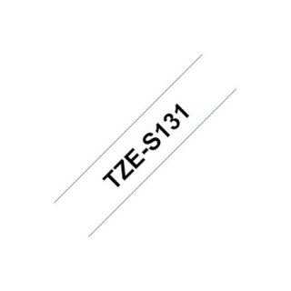 Brother | S131 | Laminated tape | Thermal | Black on clear | Roll (1.2 cm x 8 m)