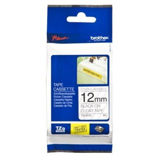 Brother | S131 | Laminated tape | Thermal | Black on clear | Roll (1.2 cm x 8 m)