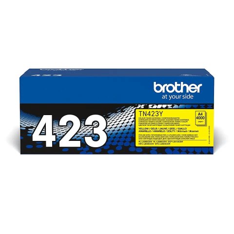 Brother | TN-423Y | Yellow | Toner cartridge | 4000 pages Brother | TN-423Y | Yellow | Toner cartridge | 4000 pages