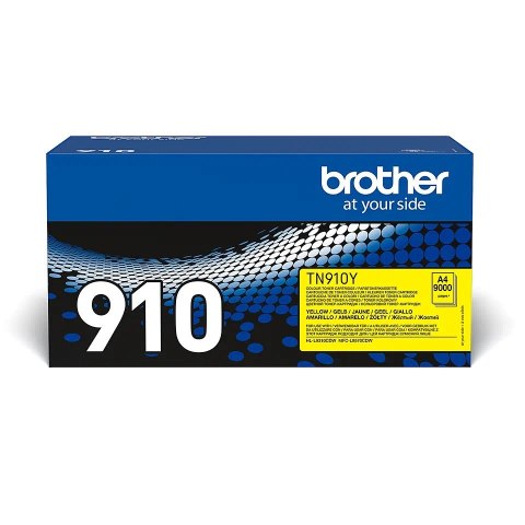 Brother TN | 910Y | Yellow | Toner cartridge | 9000 pages Brother TN | 910Y | Yellow | Toner cartridge | 9000 pages