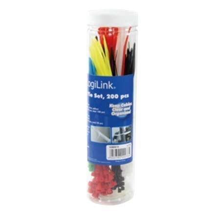 Cable Tie Set, 200pcs., 3 lengths Logilink Cable Tie Set, 200pcs., 3 lengths Logilink