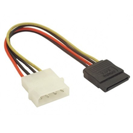 Cablexpert | Adapter zasilania | Męski | 4 PIN zasilania wewnętrznego | Męski | 15 pin zasilania Serial ATA | 15 cm Cablexpert | Adapter zasilania | Męski | 4 PIN zasilania wewnętrznego | Męski | 15 pin zasilania Serial ATA | 15 cm