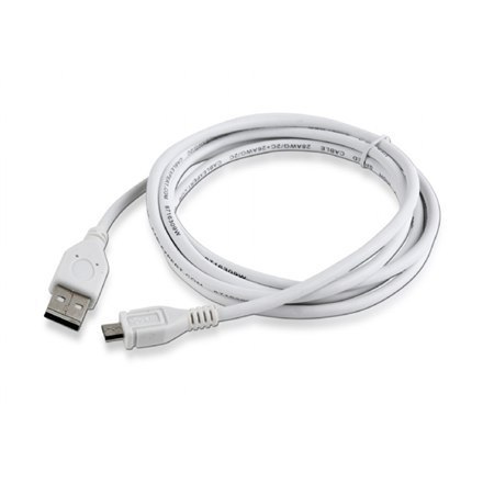 Cablexpert | Kabel USB | Męski | 4-pinowy USB Typ A | Męski | Biały | 5-pinowy Micro-USB Typ B | 1,8 m Cablexpert | Kabel USB | Męski | 4-pinowy USB Typ A | Męski | Biały | 5-pinowy Micro-USB Typ B | 1,8 m