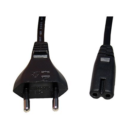 Cablexpert | Kabel zasilający | Zasilanie IEC 60320 C7 | Europlug (zasilanie CEE 7/16) | 1,8 m Cablexpert | Kabel zasilający | Zasilanie IEC 60320 C7 | Europlug (zasilanie CEE 7/16) | 1,8 m