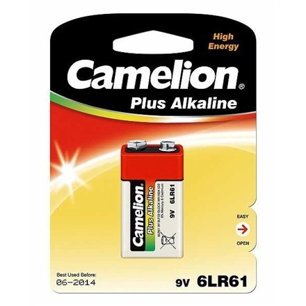 Camelion | 9V/6LR61 | Plus Alkaline 6LR61 | 1 szt. | 6LF22-BP1 Camelion | 9V/6LR61 | Plus Alkaline 6LR61 | 1 szt. | 6LF22-BP1