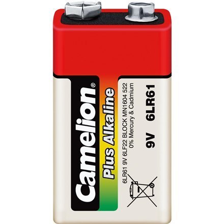 Camelion | 9V/6LR61 | Plus Alkaline 6LR61 | 1 szt. | 6LR61-SP1 Camelion | 9V/6LR61 | Plus Alkaline 6LR61 | 1 szt. | 6LR61-SP1