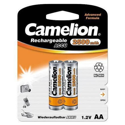 Camelion | AA/HR6 | 2500 mAh | Akumulatory Ni-MH | 2 szt. Camelion | AA/HR6 | 2500 mAh | Akumulatory Ni-MH | 2 szt.