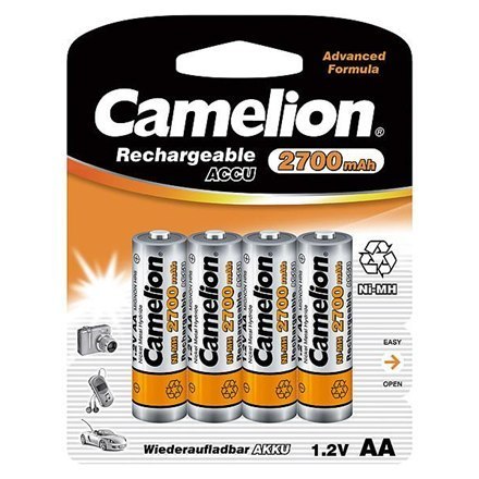 Camelion | AA/HR6 | 2700 mAh | Akumulatory Ni-MH | 4 szt. Camelion | AA/HR6 | 2700 mAh | Akumulatory Ni-MH | 4 szt.