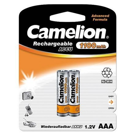 Camelion | AAA/HR03 | 1100 mAh | Akumulatory Ni-MH | 2 szt. Camelion | AAA/HR03 | 1100 mAh | Akumulatory Ni-MH | 2 szt.
