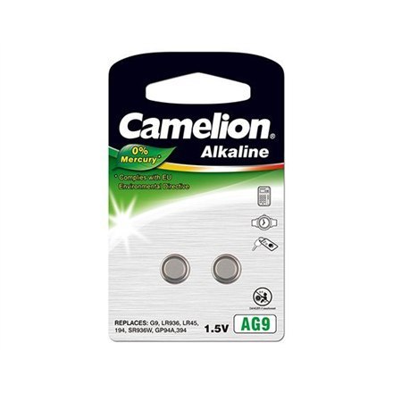 Camelion | AG9/LR45/LR936/394 | Alkaline Buttoncell | 2 pc(s) Camelion | AG9/LR45/LR936/394 | Alkaline Buttoncell | 2 pc(s)