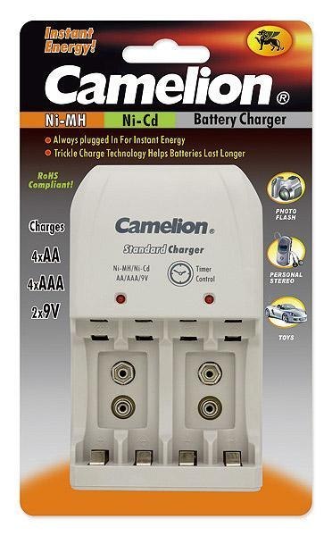 Camelion | BC-0904S | Wtykowa ładowarka akumulatorów | 2x lub 4xNi-MH AA/AAA lub 1-2x 9V Ni-MH Camelion | BC-0904S | Wtykowa ładowarka akumulatorów | 2x lub 4xNi-MH AA/AAA lub 1-2x 9V Ni-MH