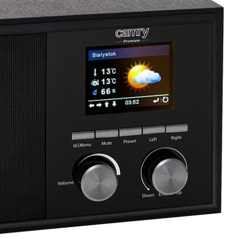 Camry | CR 1180 | Radio internetowe | Wejście AUX | Czarny | Funkcja alarmu Camry | CR 1180 | Radio internetowe | Wejście AUX | Czarny | Funkcja alarmu