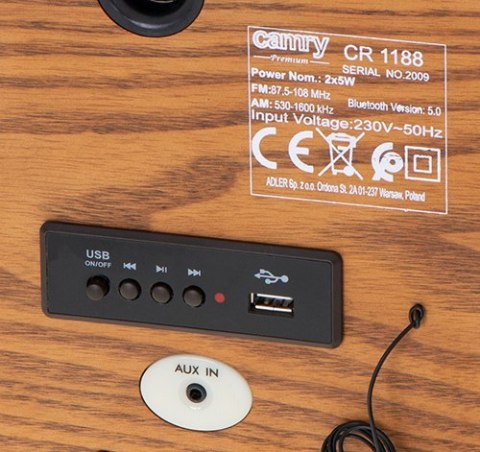 Camry | CR 1188 | Retro Radio | Drewniane