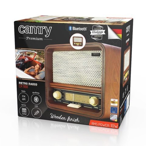 Camry | CR 1188 | Retro Radio | Drewniane
