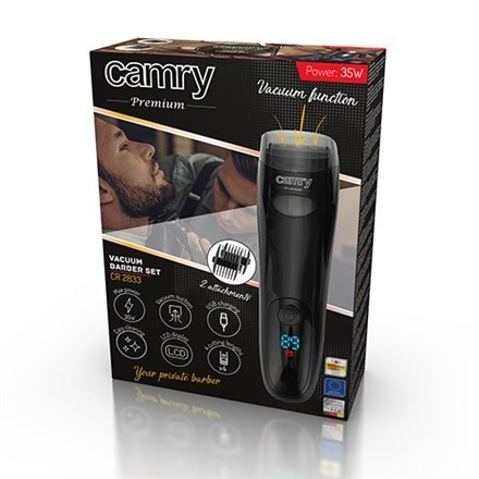 Camry | CR 2833 | Beard trimmer | Cordless | Number of length steps 4 | Black Camry | CR 2833 | Beard trimmer | Cordless | Number of length steps 4 | Black