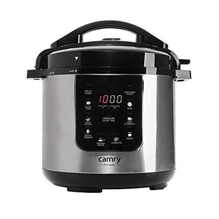 Camry | CR 6409 | Pressure cooker | 1500 W | Alluminium pot | 6 L | Number of programs 8 | Stainless steel/Black Camry | CR 6409 | Pressure cooker | 1500 W | Alluminium pot | 6 L | Number of programs 8 | Stainless steel/Black
