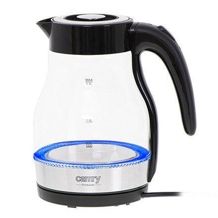 Camry | Kettle | CR 1300 | Electric | 2200 W | 1.7 L | Glass | 360° rotational base | Black Camry | Kettle | CR 1300 | Electric | 2200 W | 1.7 L | Glass | 360° rotational base | Black