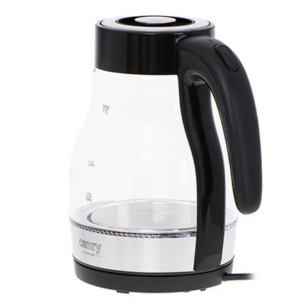 Camry | Kettle | CR 1300 | Electric | 2200 W | 1.7 L | Glass | 360° rotational base | Black Camry | Kettle | CR 1300 | Electric | 2200 W | 1.7 L | Glass | 360° rotational base | Black