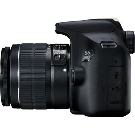Canon EOS | 2000D | Obiektyw EF-S 18-55mm IS II | Czarny Canon EOS | 2000D | Obiektyw EF-S 18-55mm IS II | Czarny