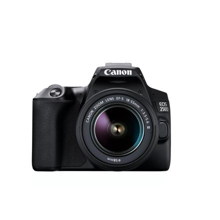 Canon EOS 250D z obiektywem EF-S 18-55mm III | Czarny Canon EOS 250D z obiektywem EF-S 18-55mm III | Czarny