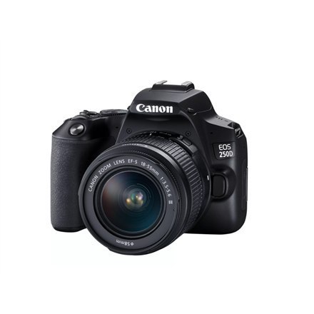 Canon EOS 250D z obiektywem EF-S 18-55mm III | Czarny Canon EOS 250D z obiektywem EF-S 18-55mm III | Czarny