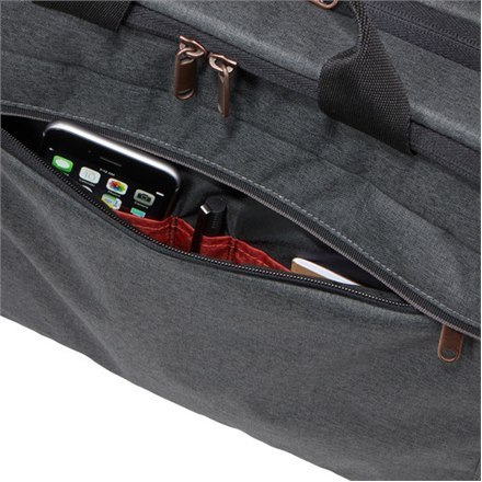Case Logic | Fits up to size 15.6 " | Era | Messenger - Briefcase | Obsidian | Shoulder strap