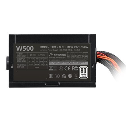 Chłodzenie Mistrzowskie | Elite Nex Biały | MPW-5001-ACBW-BEU | 500 W Chłodzenie Mistrzowskie | Elite Nex Biały | MPW-5001-ACBW-BEU | 500 W