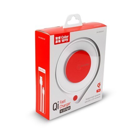 ColorWay | A | 1xUSB | Qi Fast Charger & LED bedside lamp | Wireless Charger ColorWay | A | 1xUSB | Qi Fast Charger & LED bedside lamp | Wireless Charger