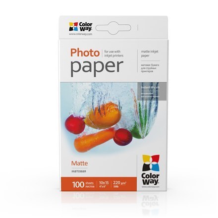 ColorWay | PM2201004R | Biały | 220 g/m² | 10 x 15 cm | Matowy papier fotograficzny ColorWay | PM2201004R | Biały | 220 g/m² | 10 x 15 cm | Matowy papier fotograficzny