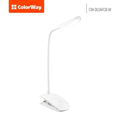 ColorWay | lm | LED Table Lamp Flexible & Clip with built-in battery | White Light: 5500-6000 K | Table lamp ColorWay | lm | LED Table Lamp Flexible & Clip with built-in battery | White Light: 5500-6000 K | Table lamp