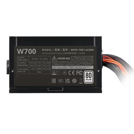 Cooler Master | Elite Nex Biały | MPW-7001-ACBW-BEU | 700 W Cooler Master | Elite Nex Biały | MPW-7001-ACBW-BEU | 700 W