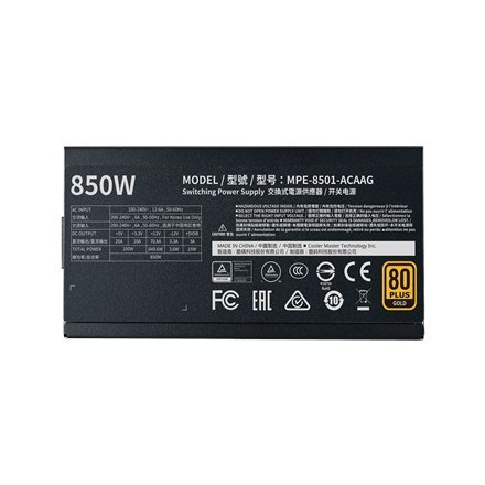 Cooler Master | MPE-8501-AFAAG | 850 W Cooler Master | MPE-8501-AFAAG | 850 W