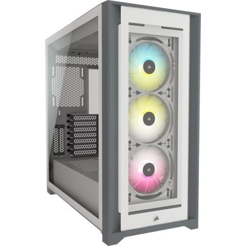 Corsair | ATX PC Smart Case | 5000X RGB | Okno boczne | Biały | Mid-Tower | Zasilacz w zestawie Nie | ATX Corsair | ATX PC Smart Case | 5000X RGB | Okno boczne | Biały | Mid-Tower | Zasilacz w zestawie Nie | ATX