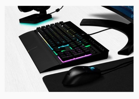 Corsair | Rubber Dome | K55 RGB PRO | Gaming Keyboard | Gaming Keyboard | RGB LED light | US | Wired | Black Corsair | Rubber Dome | K55 RGB PRO | Gaming Keyboard | Gaming Keyboard | RGB LED light | US | Wired | Black